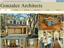 Tablet Screenshot of gonzalezarchitects.com